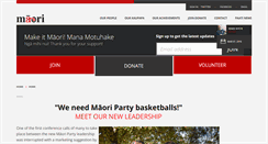 Desktop Screenshot of maoriparty.org